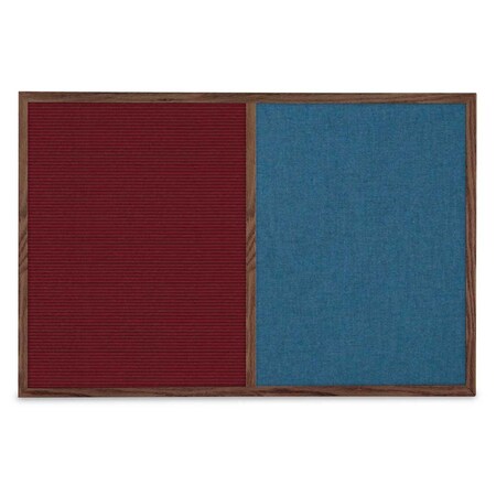 United Visual Products Slim Style Indoor Enclosed Corkboard, 30 UV503SCH-WHITE-RUBBER